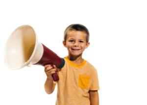 megaphone kid