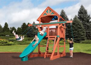 Classic Adventure Treehouse Jumbo Space Saver Swing Set