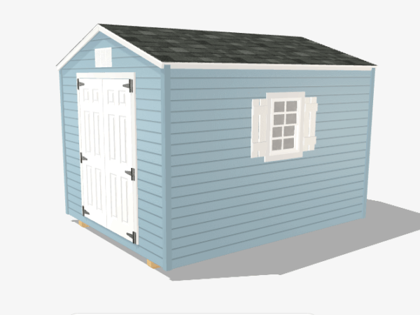 8x10 A-Frame Vinyl Shed (1 In Stock)