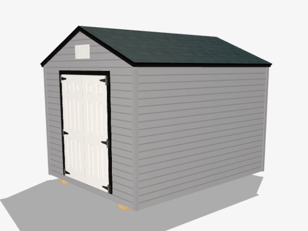 8x10 Deluxe A-Frame Vinyl Shed (1 In Stock)