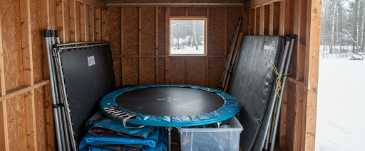 Winter trampoline care
