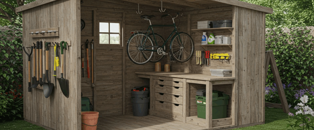Shed storage solutions