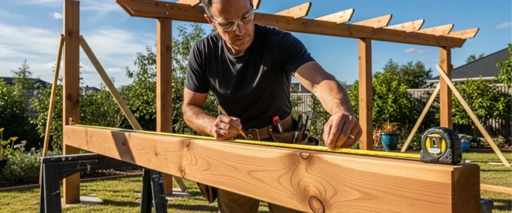 installing a pergola