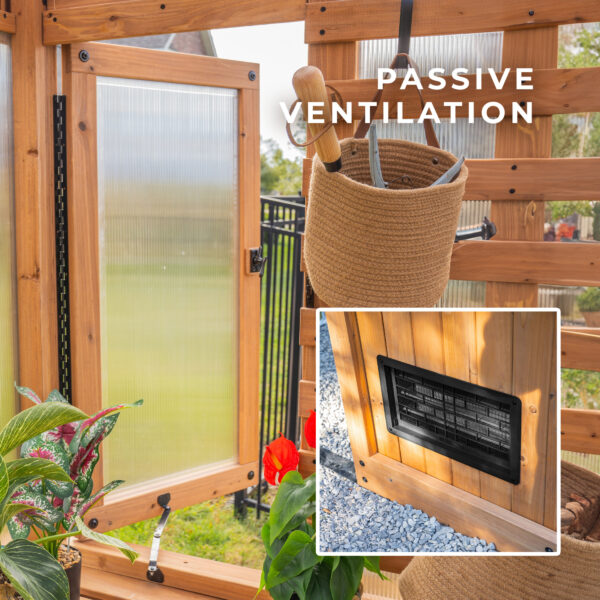 11x7 Bellerose Greenhouse | Wood Kingdom West