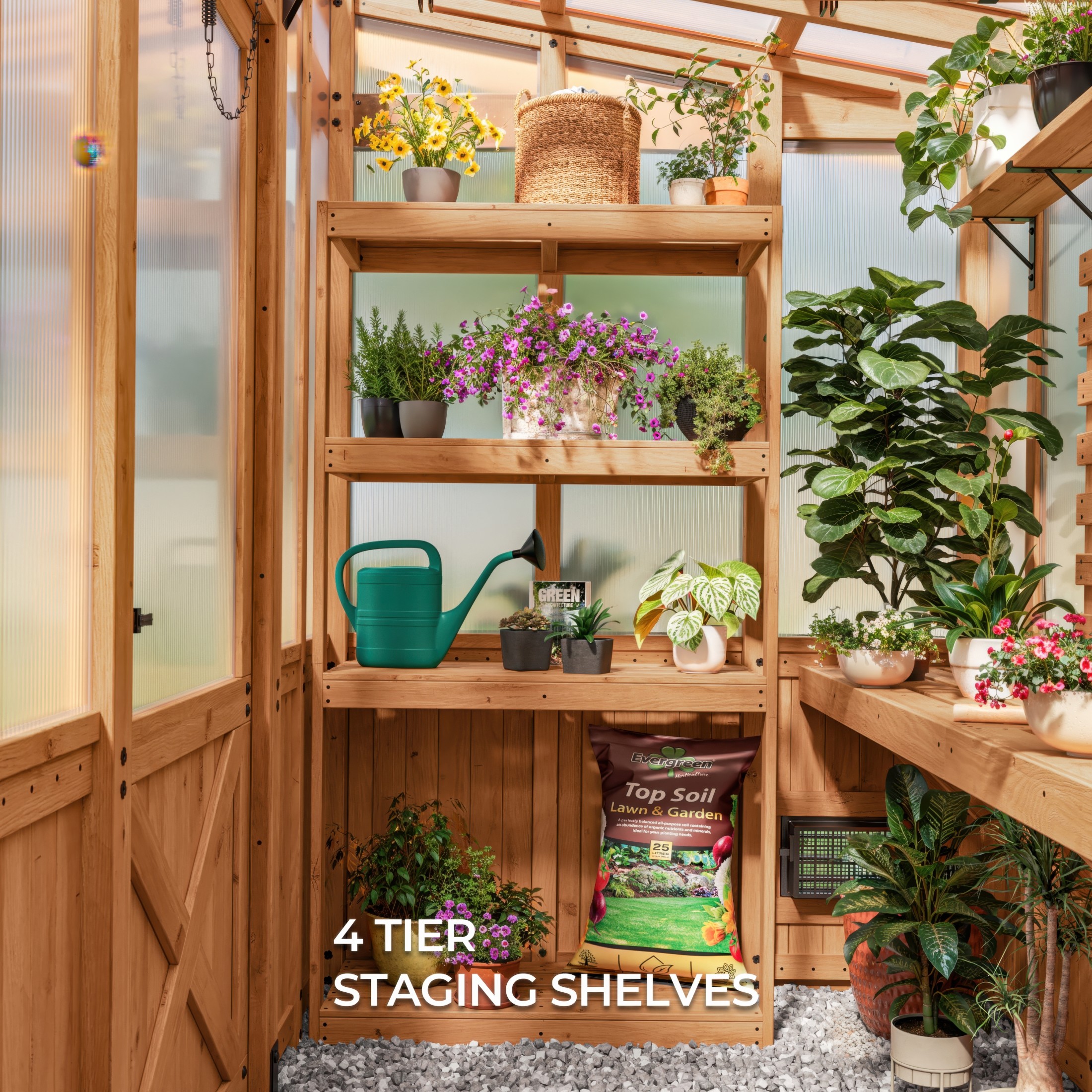 9x6 Poppy Greenhouse - Image 11