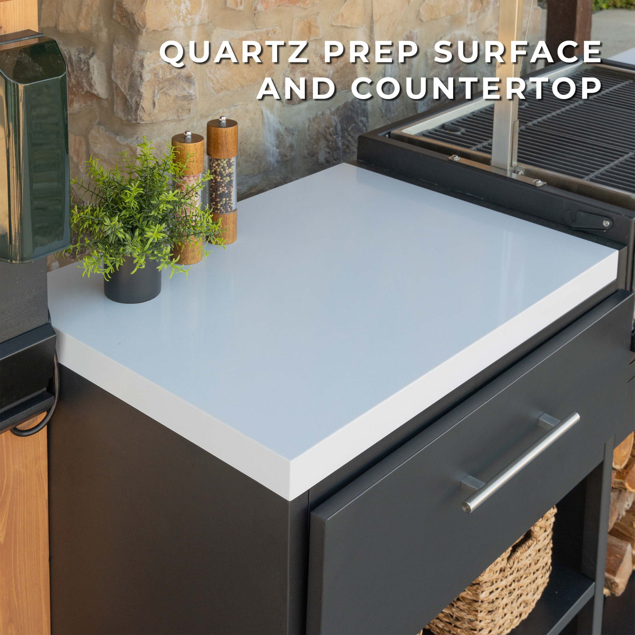 Timber Rock Outdoor Cook Station with Argentine Grill - Image 14