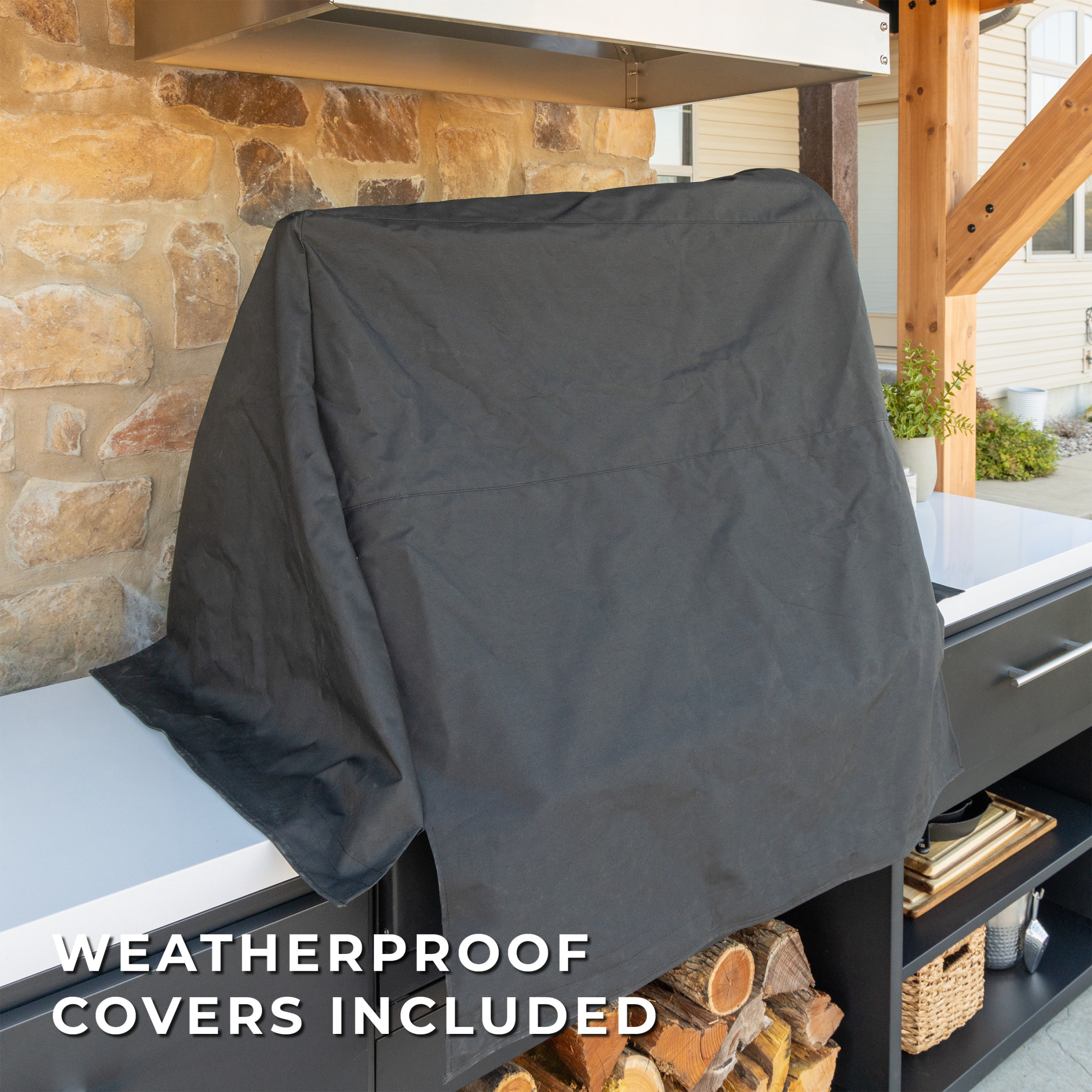 Timber Rock Outdoor Cook Station with Argentine Grill - Image 6