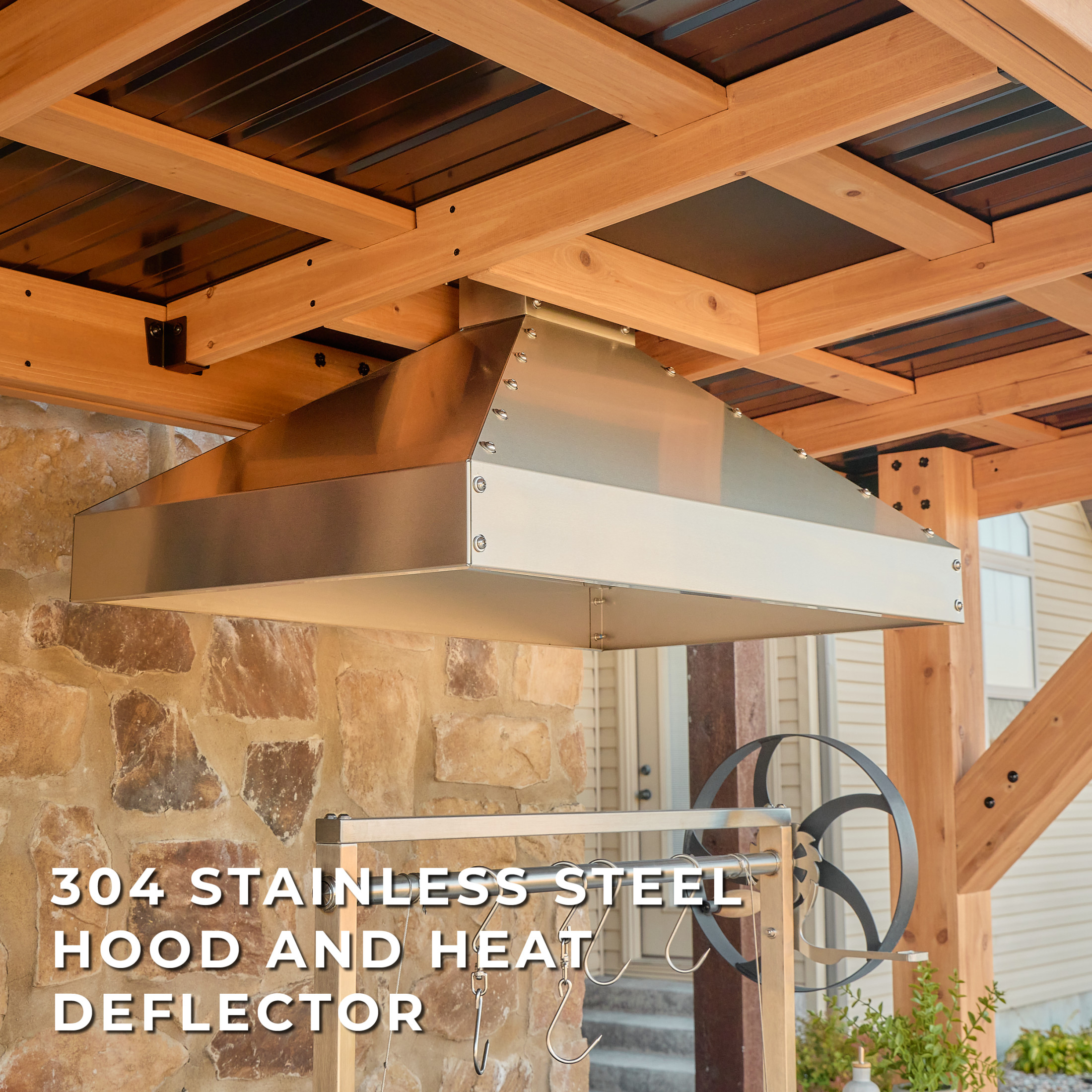 Timber Rock Outdoor Cook Station with Argentine Grill - Image 16