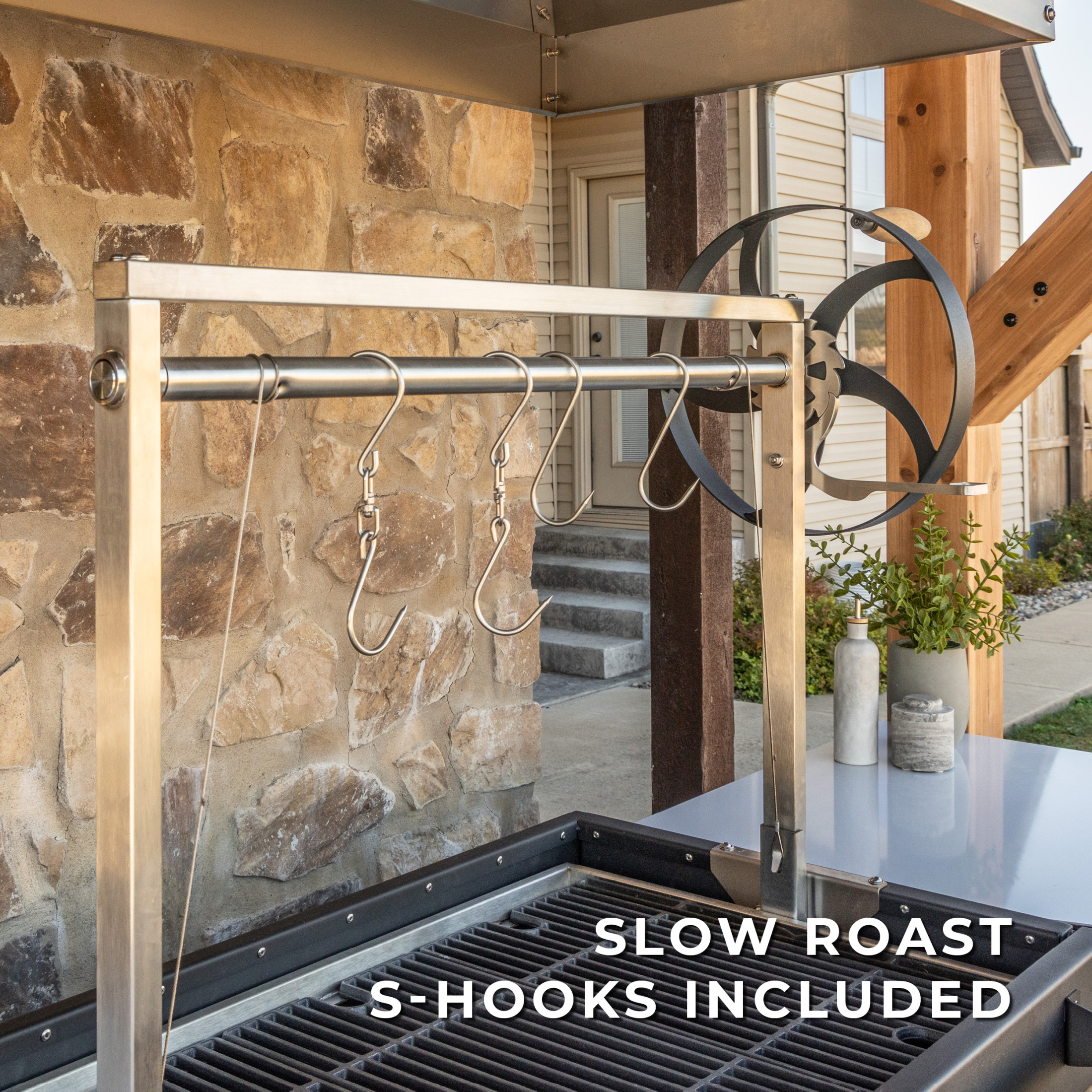 Timber Rock Outdoor Cook Station with Argentine Grill - Image 15