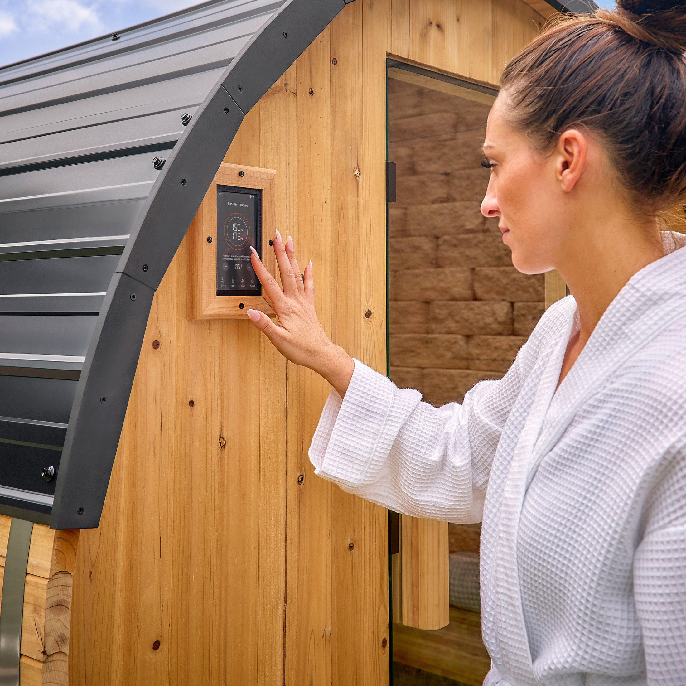 Paxton Outdoor Barrel Sauna – 2-4 Person - Image 5