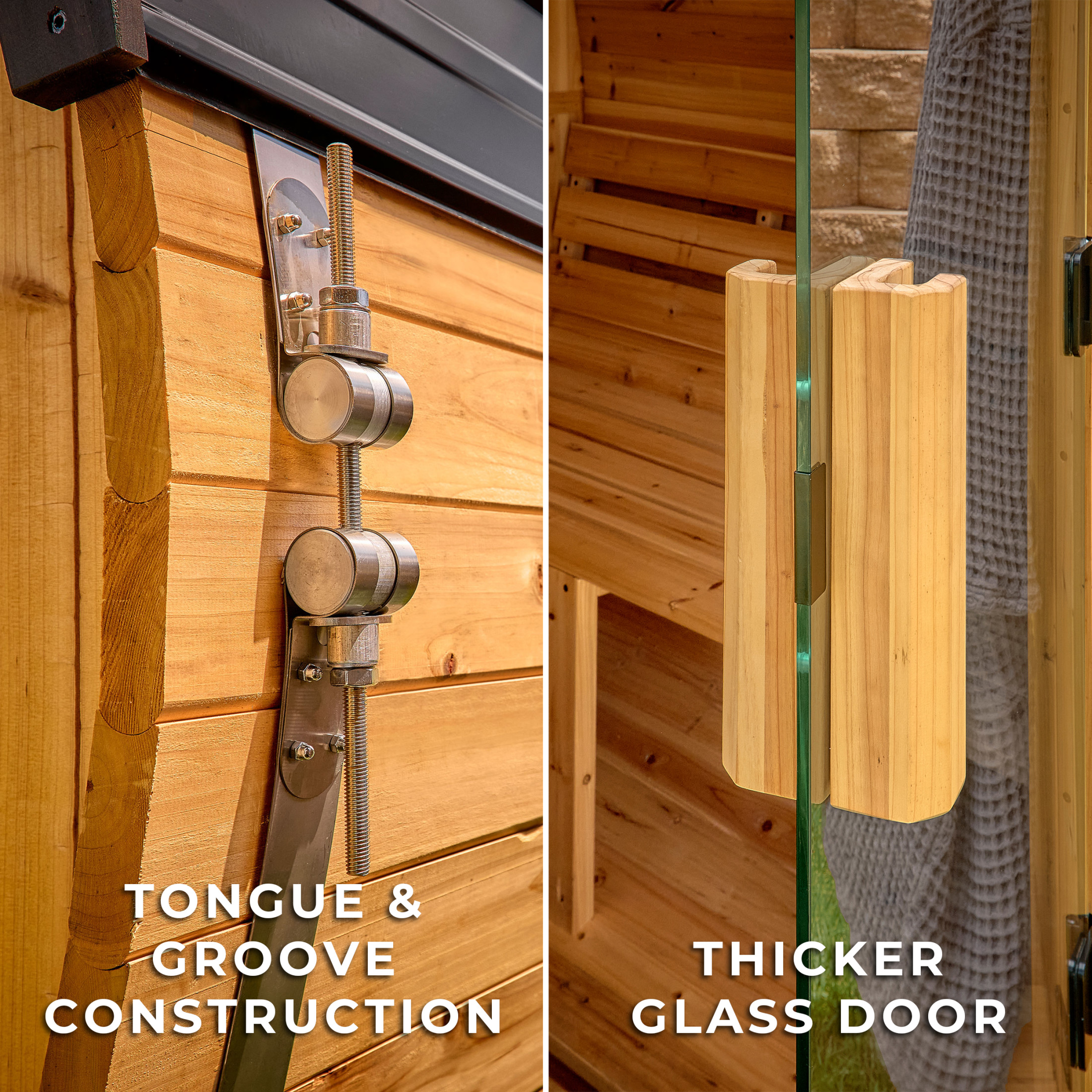 Paxton Outdoor Barrel Sauna – 2-4 Person - Image 9