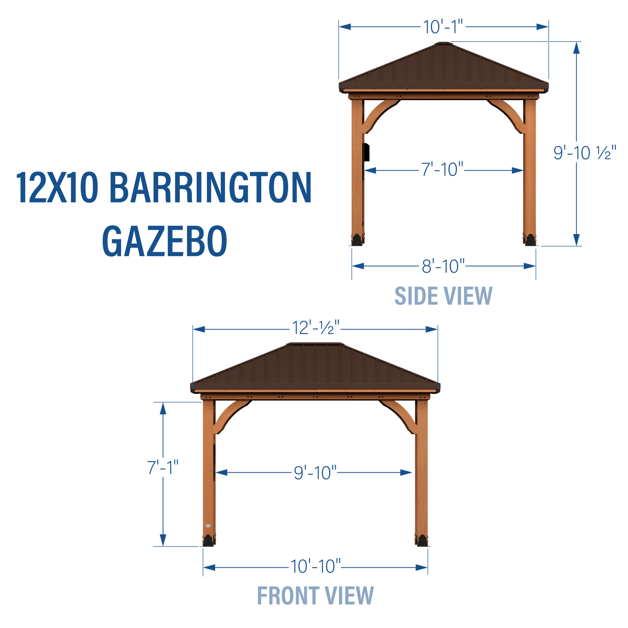 12x10 Barrington Gazebo - Image 11