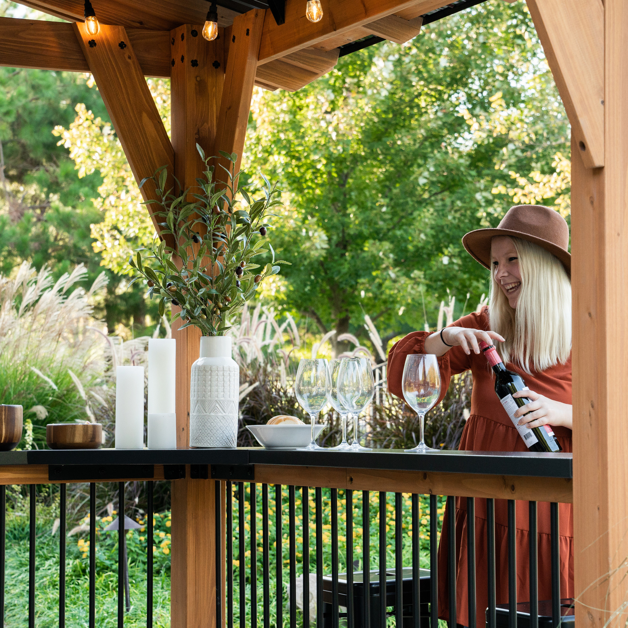 Granada Grill Gazebo with Outdoor Bar - Image 7