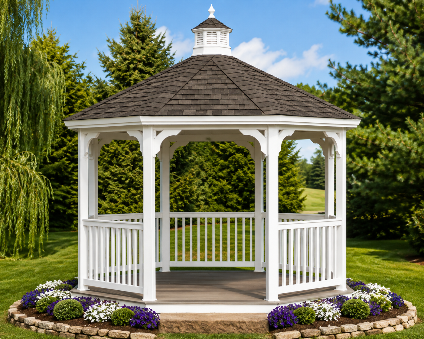 Vinyl Octagon Gazebo